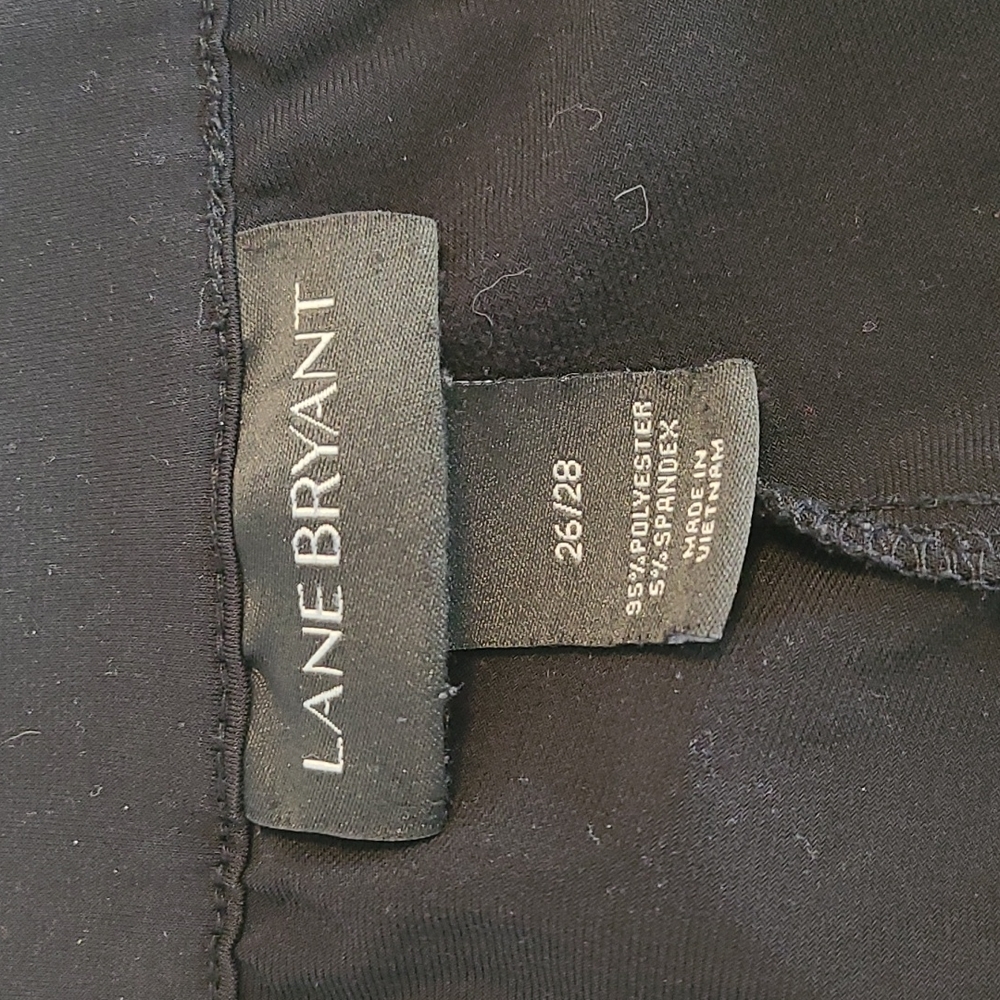 Black Lane Bryant wide leg slinky pants size 26/28